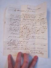 ANTIQUE 1835 ITALIAN BUSINESS DOCUMENT - SUPERB CALIGRAPHY - OFC-2 picture