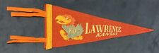 Vintage Jayhawks Lawrence Kansas 11 Inch Pennant University of Kansas Old picture