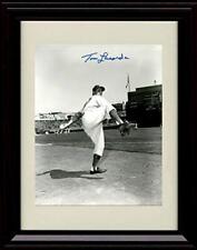 Gallery Framed Tommy Lasorda - Dodgers - Vintage Shot Warming Up - Autograph picture