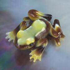 Curare Poison Arrow Frog Mother-of-Pearl Shell Carving Collection Jewelry 5.01 g picture