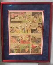 Superman by Siegel & Shuster - Jul 11, 1943 - Sunday #193 -Professionally Framed picture
