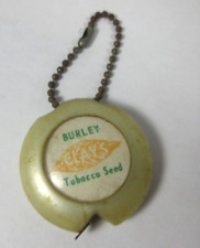 vintage Clay's Burley Tobacco Seed Kentucky promo ad measuring tape keychain picture