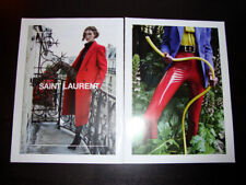 SAINT LAURENT 2-Page PRINT AD Fall 2020 FREJA BEHA ERICHSEN in latex legs ankles picture