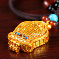 Tibet Gawu Box Pendant Nepal Gold Buddha Pendant Necklace Ornaments picture