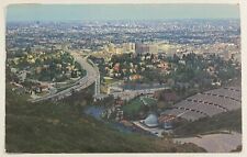 Los Angeles, Hollywood, CA/View From Mulholland Dr./Vintage Postcard PM1958 picture