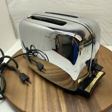 Vintage 1950s TOASTMASTER Chrome Automatic Pop Up Toaster 1B24 Art Deco Works picture