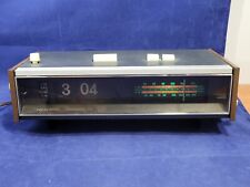 Vintage Realistic Chronomatic 104 Flip Clock Alarm AM/FM Radio 12-1494 picture
