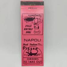 Vintage Matchcover Napoli Real Italian Pizza and Spaghetti picture