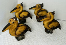 Pelican Figurines. Small Resin Size. Set Of 4 picture