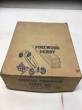 1960 Boy Scouts Official Pinewood Derby Kit For 8 Cars In Original Box Cat. 1699 picture