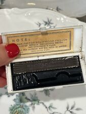 VINTAGE MAX FACTOR HOLLYWOOD COLLECTIBLE CAKE MASCARA COMPACT EYELASH BROWN  NEW picture