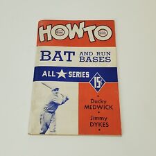 1941 How To Bat and Run bases all Star series Ducky Medwick Jimmy Dykes em bxa picture