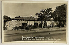 RPPC San Diego Ramonas Marriage Place Real Photo California Postcard c1940 picture
