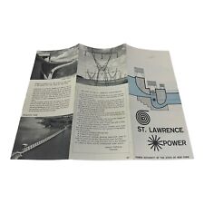 1970s St Lawrence Power Dam Authority New York Vintage Travel Brochure Map NY picture