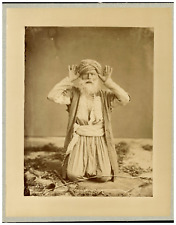 Dumas, Turkey, Turkish Praying Vintage Print, Albumin Print 30x23.5 Circ picture