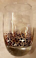 Set of 6, 10 oz. Bailey's Irish Cream Lowball glasses/gold confetti dots W/9.8zo picture