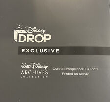 Disney Drop Exclusive Mickey Mouse Steamboat Willie Archives Collection Acrylic picture