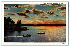 c1960s Lake Metigoshe Boats And Sunset Scene Bottineau North Dakota ND Postcard picture