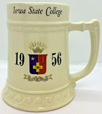 Vintage 1956 Iowa State College Large Mug Balfour Ceramic “Shelley” Cardinals Cy picture