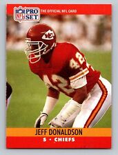 1990 Pro Set #528 Jeff Donaldson   Kansas City Chiefs picture