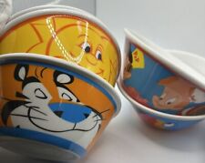 2012 Kelloggs Cereal Bowl Set Toucan Sam, Tony The Tiger, Snap Crackle & Pop picture