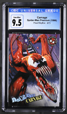 1996 Fleer/SkyBox Asylum Carnage #73 Spider-Man Premium, CGC Graded 9.5 picture