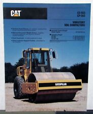 1992 Caterpillar CS 563 CP 563 Vibratory Soil Compactor Construction Sale Folder picture