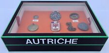 Set of Nine Austrian Commemorative Medals in a Display Box, Mid-20th Century picture