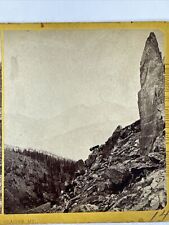 Gray's Peak from Summit of Glacier Mt. Colliers Stereoview Real Photo No 14 Card picture