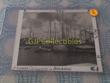 COX VINTAGE PHOTOGRAPH Spencer Lionel Adams A WHARF SILHOUETTE IN BARBADOS picture