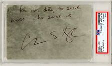 Chris Kyle ~ Signed Autographed Authentic Motto Quote ~ PSA DNA Encased picture