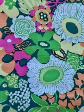 60's Floridian CITRIS MEDLEY Flower Power SUITCASE Barkcloth Era Vintage Fabric picture