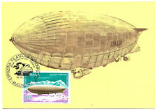 ROMANIAN PHILATELIC AVIATION EXHIBITION Zeppelin N 4 ITALY AEROMFILA POSTCARD  picture