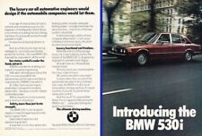 1975 BMW 530i Sedan 5-Series Original 2-page Advertisement Print Art Car Ad J60 picture