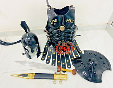 Troy Achilles Helmet w/Plume Muscle jacket Troy Shield & Sword Medieval Costume picture