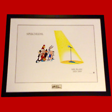 MEL BLANC SPEECHLESS LITHOGRAPH RARE SIGNED NOEL BLANC 34.5 X 28.5 LOONEY TUNES picture