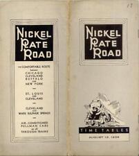 1936 Nickel Plate Road Railroad Timetables 