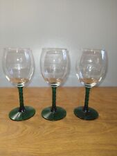 Amtrak Wine Glass Pioneer Logo With Green Twisted Stem picture