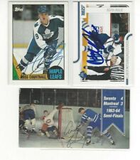 1987-88 Topps #62 Russ Courtnall Signed Hockey Card Toronto Maple Leafs  picture