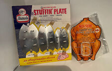 Vintage Stuffin Plate & No-Sew Stainless Steel Fowl Lacer UNUSED picture