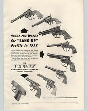 1952 PAPER AD Hubley Toy Cap Gun Rodeo Cowboy Texan Star Dick Trooper Sure Shot picture