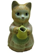 1991 Avon Country Purr-fection Girl Cat Kitten Source Fine Collectibles 4 3/4