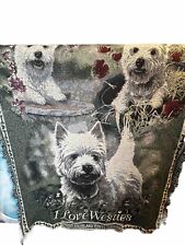 The Danbury Mint West Highland Terrier westie collector throw picture