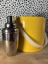 Yellow Ice Bucket And Mini Martini Shaker picture