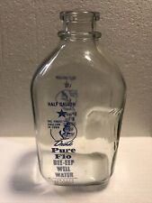 RARE Vintage Pure Flo Dee-eep Well Water Glass Half Glass Bottle San Diego CA picture
