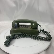 Vintage Western Electric Wall Telephone Green 2554 Push Button  SW Bell *read picture