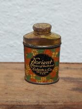 Vintage Florient Talcum Powder - Colgate & Co. - Small Mini Tin - New York  USA picture