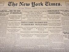 1915 FEBRUARY 3 NEW YORK TIMES NEWSPAPER- SEES TWO SIDES OF ROCKEFELLER- NT 7764 picture