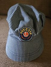 Classic LIONEL TRAINS HICKORY-STRIPED ENGINEER'S HAT Size Youth Adjustable  picture