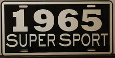 METAL LICENSE PLATE 1965 65 SUPER SPORT SS CHEVY IMPALA NOVA CHEVELLE EL CAMINO picture